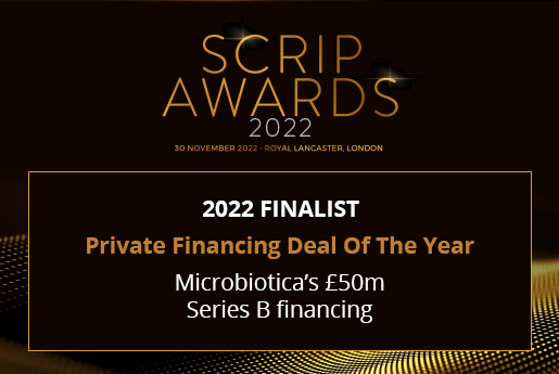 We are honoured to have been shortlisted in the category “Private Financing Deal of the Year” for @Pharma_Intell #ScripAwards. Thanks to all our investors @TencentGlobal #FlerieInvest @BPatientCap @SeventureP @cic_vc @IPGroupplc #Awards #Biotech