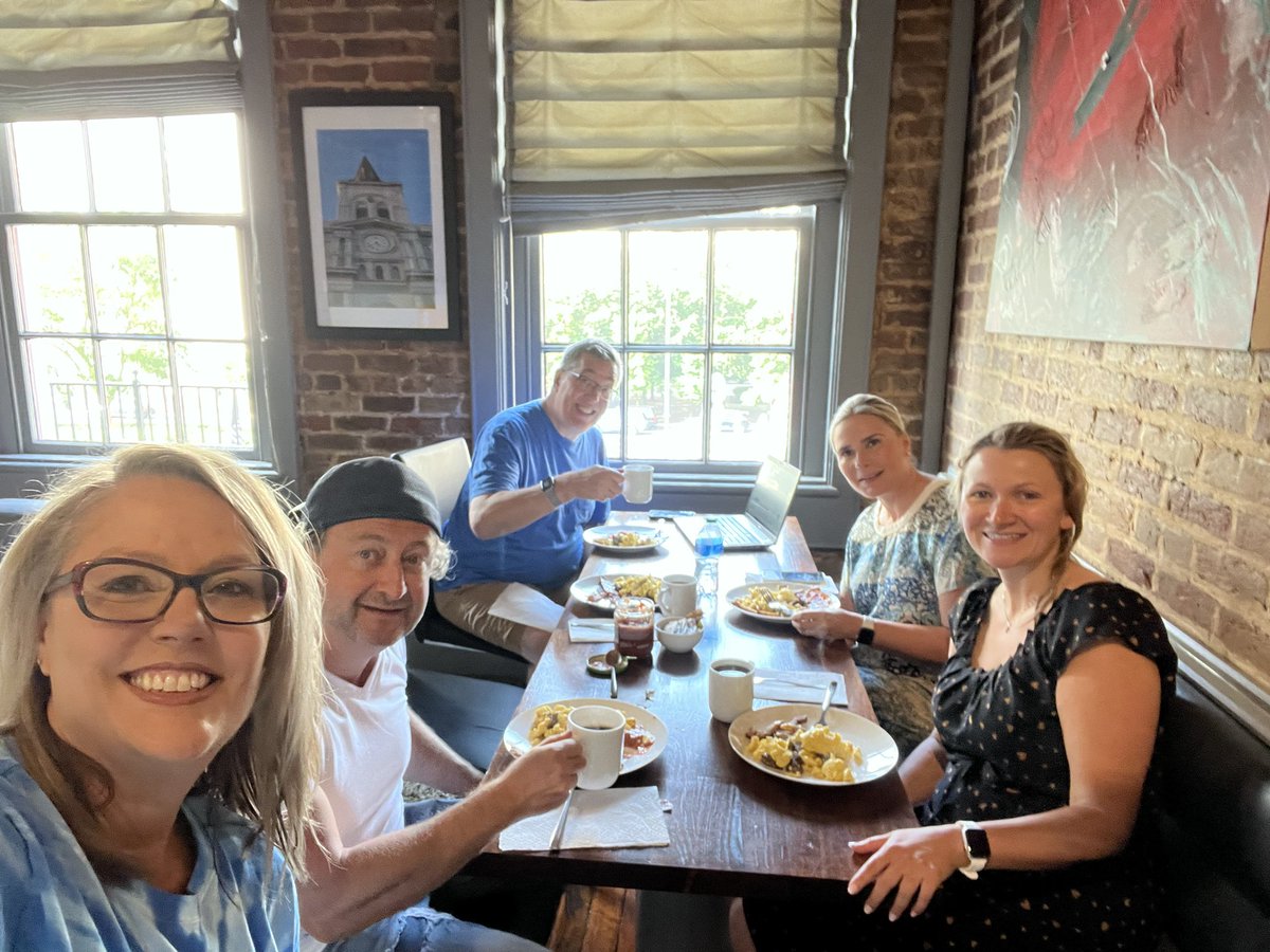 KyraMatkovichHR's tweet photo. Today’s #HRCoffeeShot is brought to you by a throw-back to #SHRM22 when a pile of #HRshenanigators shared a flat. This is dedicated to our dear friend @sbrownehr as he rocks the stage in his home state at #OHSHRM22! Go get ‘em! @wattsnextBen @NRobertsHR @Sel_Watts #HRRising https://t.co/TFRgo7bxv4