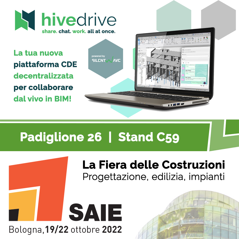 Ci vediamo a Bologna per la presentazione ufficiale di HiveDrive, non mancate!

📌 𝗣𝗮𝗱𝗶𝗴𝗹𝗶𝗼𝗻𝗲 𝟮𝟲 | 𝗦𝘁𝗮𝗻𝗱 𝗖𝟱𝟵
📍 Bologna Fiere
🗓 19-22 Ottobre 2022

Richiedici il tuo biglietto omaggio!

#SAIE #SAIEBologna #SAIE2022 #hivedrive #silentwave