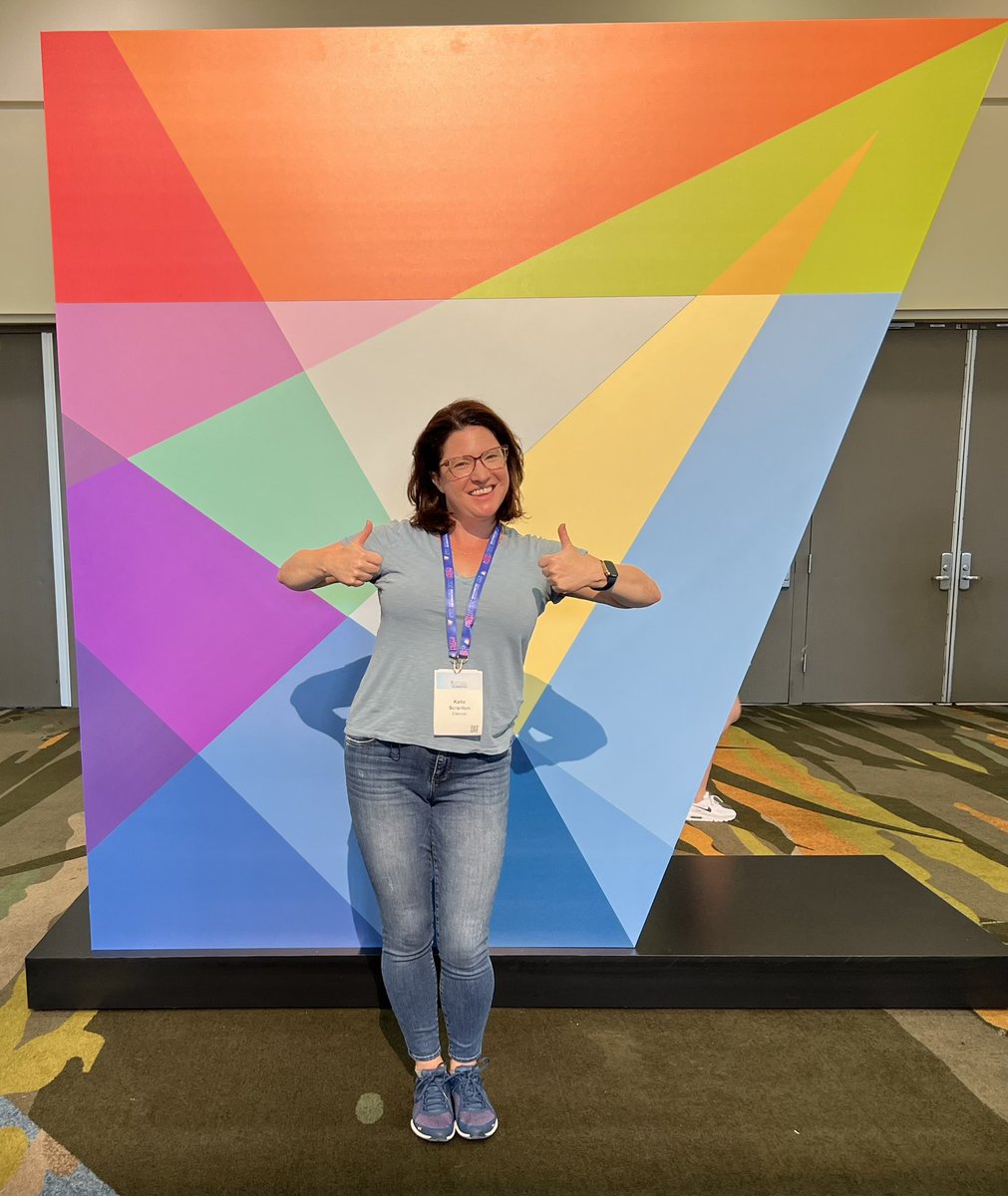 DrScranto's tweet photo. I’m at Grace Hopper #GHC22 taking selfies at every opportunity. Come connect with us @ElsevierConnect at booth 849! 
#womenintech #elsevier #elsevierlife #inclusivetech https://t.co/46JmMyeW1s
