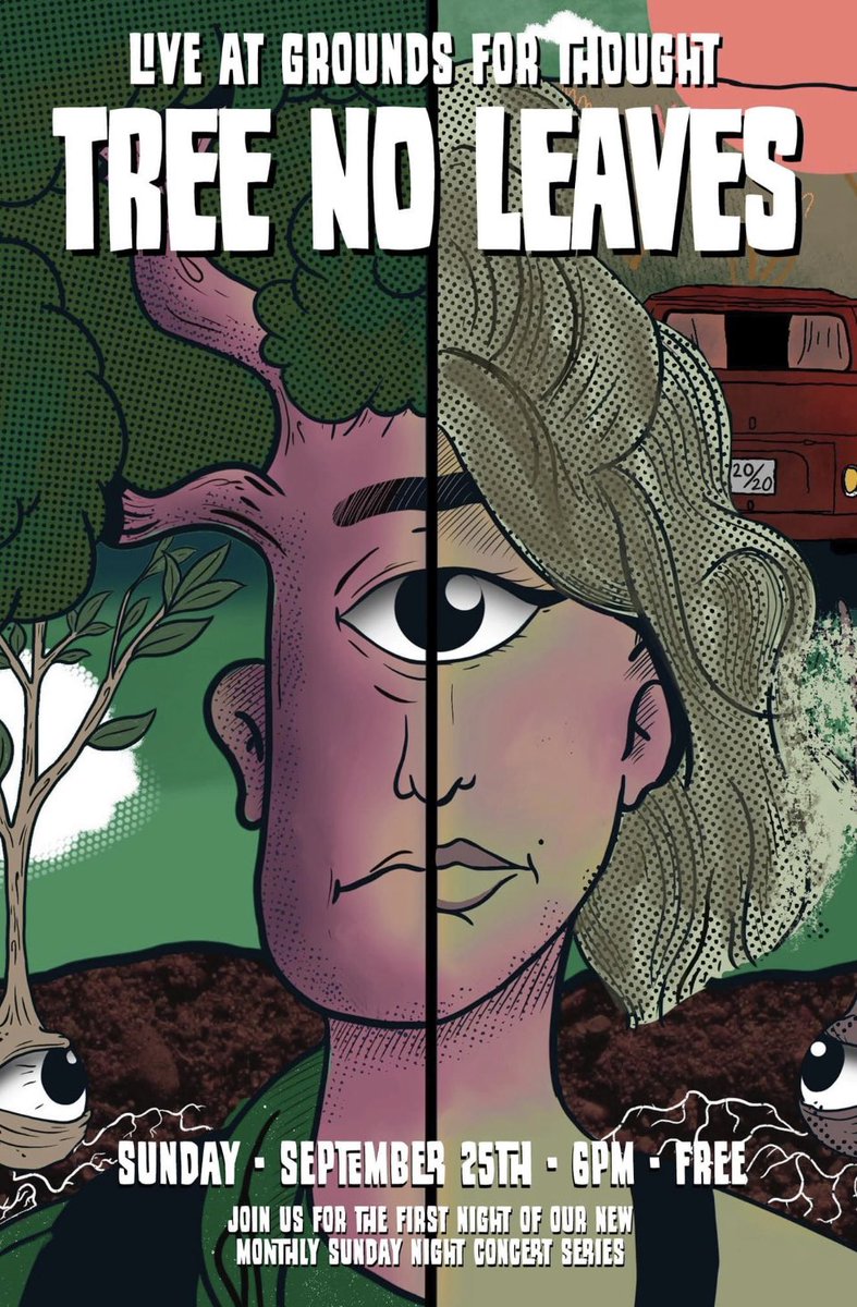 Live music returns to Grounds! New monthly concert series starts this Sunday! Free. All ages.