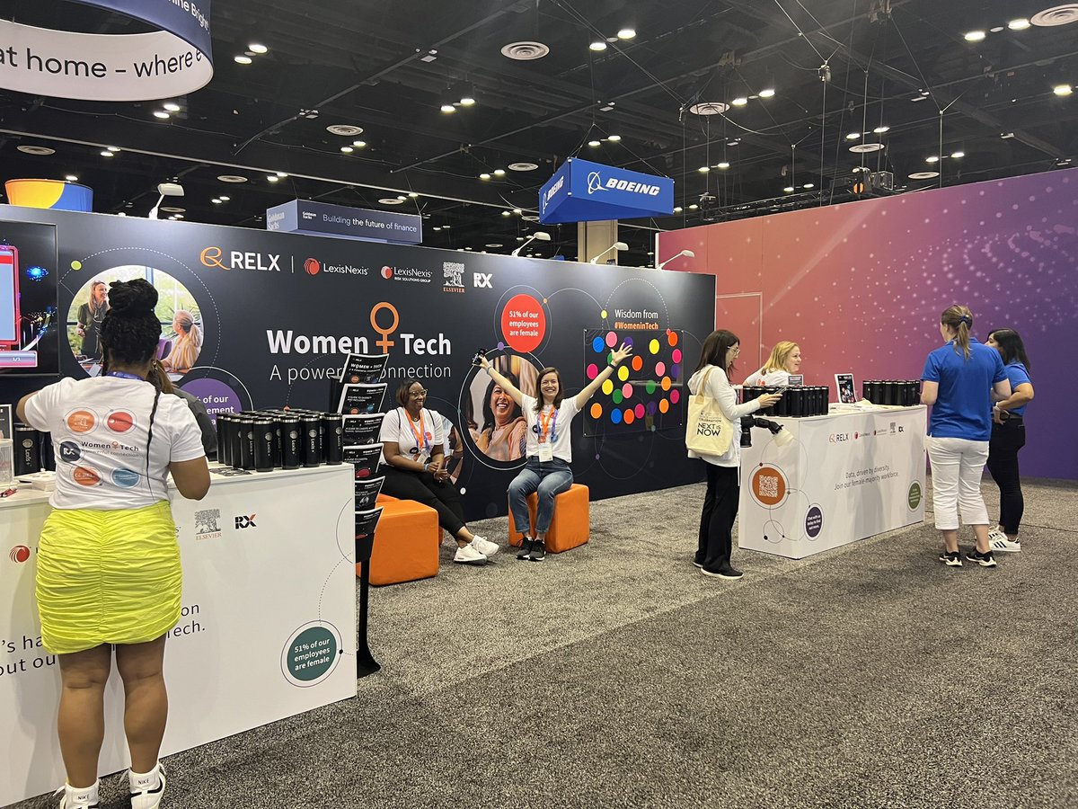 DrScranto's tweet photo. Elsevier holding it down at #GHC22 #boothlife https://t.co/159ZlP5EvF