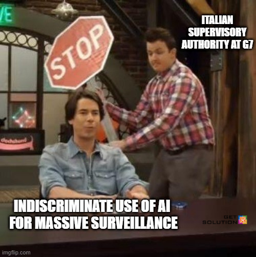 Getsolution_IT's tweet photo. G7 della Privacy: il Garante si dichiara a sfavore dell’uso indiscriminato dell’Intelligenza Artificiale che potrebbe portare a possibili forme di sorveglianza massiva e manipolazione dei comportamenti degli individui. https://t.co/WIspmryjUp