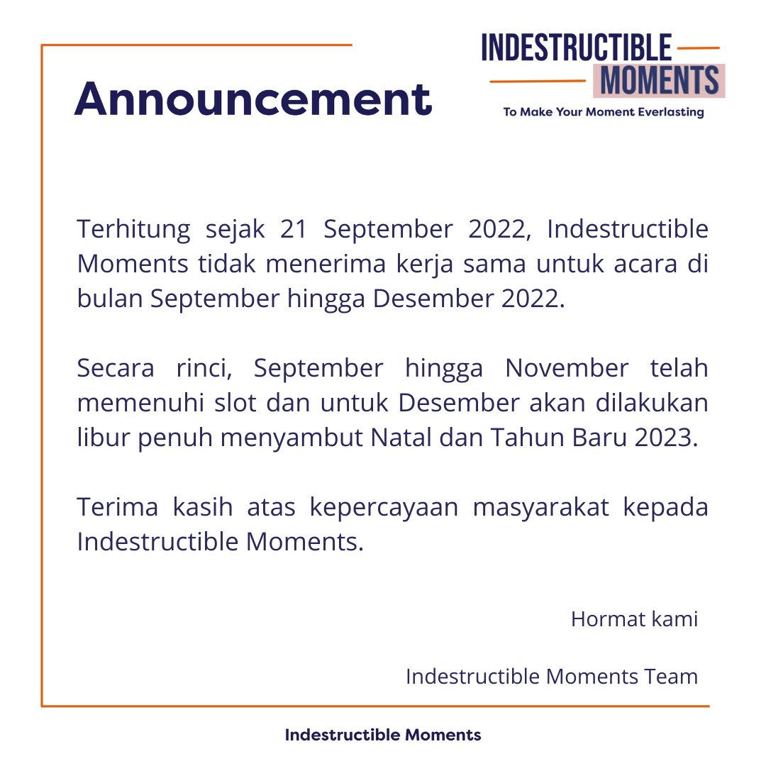️️

 ️️

️️

[21/09/2022] PENGUMUMAN

️️

 ️️

️️
