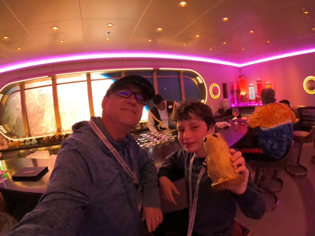 UseClover's tweet image. After the cruise Me and Gavin took a spaceship to see Yavin 4.