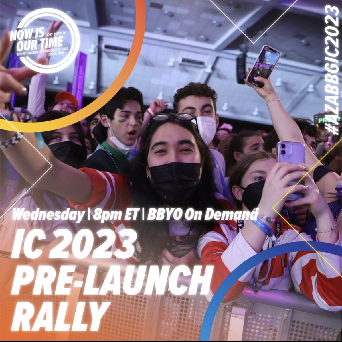 We’re 10 HOURS away from our Pre-Launch rally TONIGHT at 8PM ET. Join teens from across the movement 🌎 on BBYO On Demand as we get ready for #AZABBGIC2023 launch - TOMORROW. #NowIsOurTime