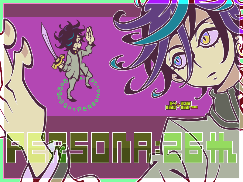 tora01x10's tweet image. ダブルおめ～！今年はどうしても描きたかった2人！
9/20… #女神異聞録ペルソナ 祝26th！ 
9/21… #桐島英理子 ハピバス！（カムヒアの発音で）