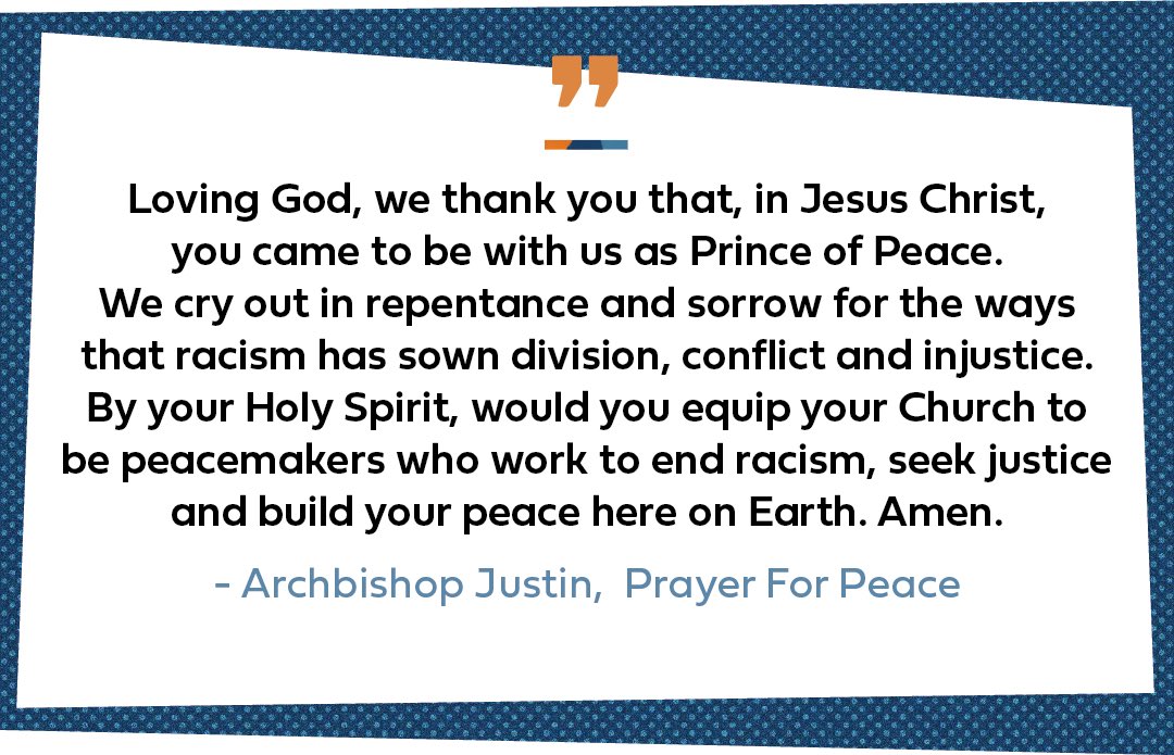 Let us join together in prayer for #PeaceDay.

The theme this year is ‘End racism. Build peace.’ May we seek God’s kingdom of peace and justice here on Earth.