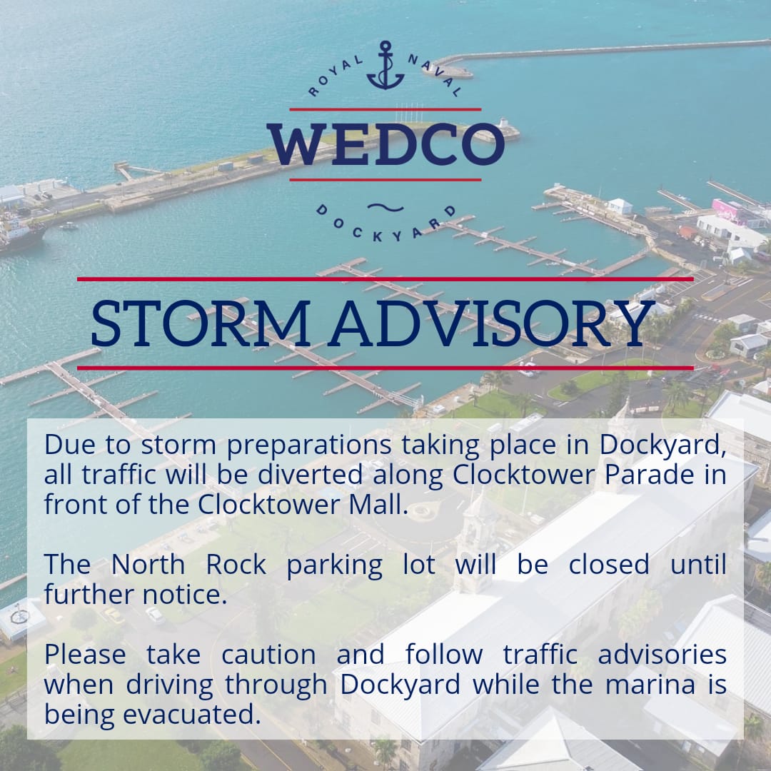 ⚠️ Storm Advisory ⚠️

Prepararions are underway in Dockyard as we brace ourselves for Hurricane Fiona. Please take caution while driving through Dockyard and watch this space for any further updates. 

Please stay safe Bermuda! 

#Hurricanefiona #stormadvisory #Hurricanewatch