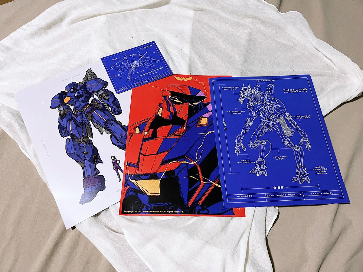 tablaynovel's tweet photo. "Wag mo na itanong sakin magkano nagastos ko sa MIBF 2022 basta #supportFilipinoauthors yun nalang " 😅😅😅 - @yourtitakate 's Tablay x MIBF haul!!
Art by @apoloniodraws 🤖
Thank you for supporting our indie Filipino mecha novel. #Tablay #SugodBagongBayani #PICOF2022 https://t.co/V9tjDvt6iy