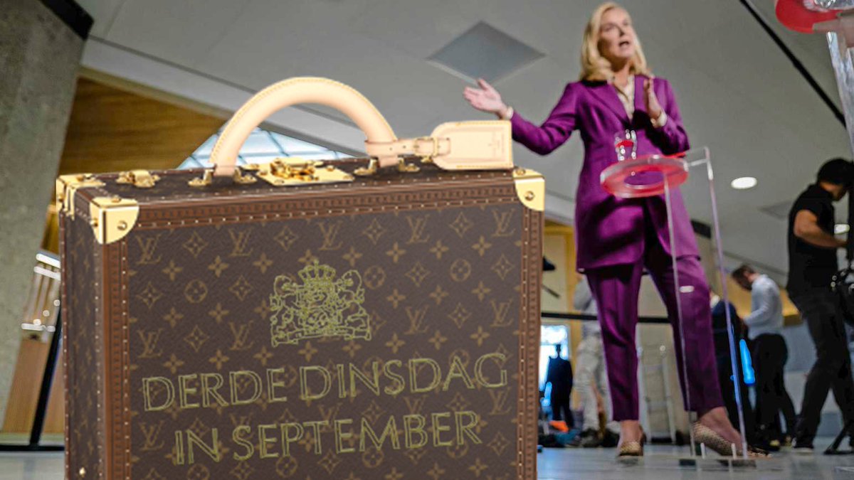 #AlgemeneBeschouwingen nieuwe #duurzame #koffertje #Kaag is bekend. 🤣