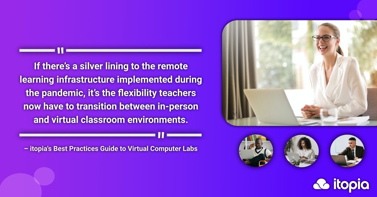 itopia_GCP's tweet image. Uncover how cloud-based #virtual #computer labs redefine application and device equity in the #classroom! itopia&apos;s &quot;Best Practices Guide to Virtual Computer Labs&quot; highlights key insights, tips, and trends to advance digital learning 💻

Free Guide 👉 bit.ly/3tftgYp 📖