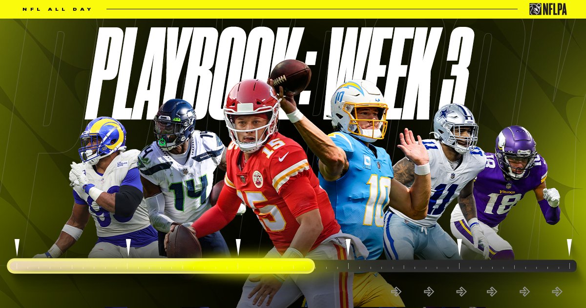 NFL ALL DAY on X: 'New Week. New Challenges. Week 3 of #NFLALLDAY Playbook  is here! ❌⭕️ Check out what's in store for your weekly Playbook. ➡️    / X
