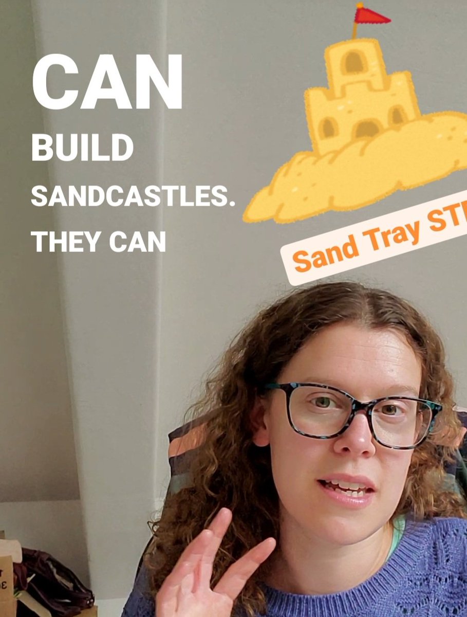 STEMExplorersHQ's tweet photo. Sand tray STEM 

1. Composition 
2. Wet v dry...which makes the beat sandcastle 
3. Pipes and tubes to move it
4. pour through a funnel...what happens
5. Make burrows or tunnels
6. Add kitchen tools
7. Make sculptures
8. Add cars to build roads and ramps

 #EYFS https://t.co/OQuBqmm5Qh
