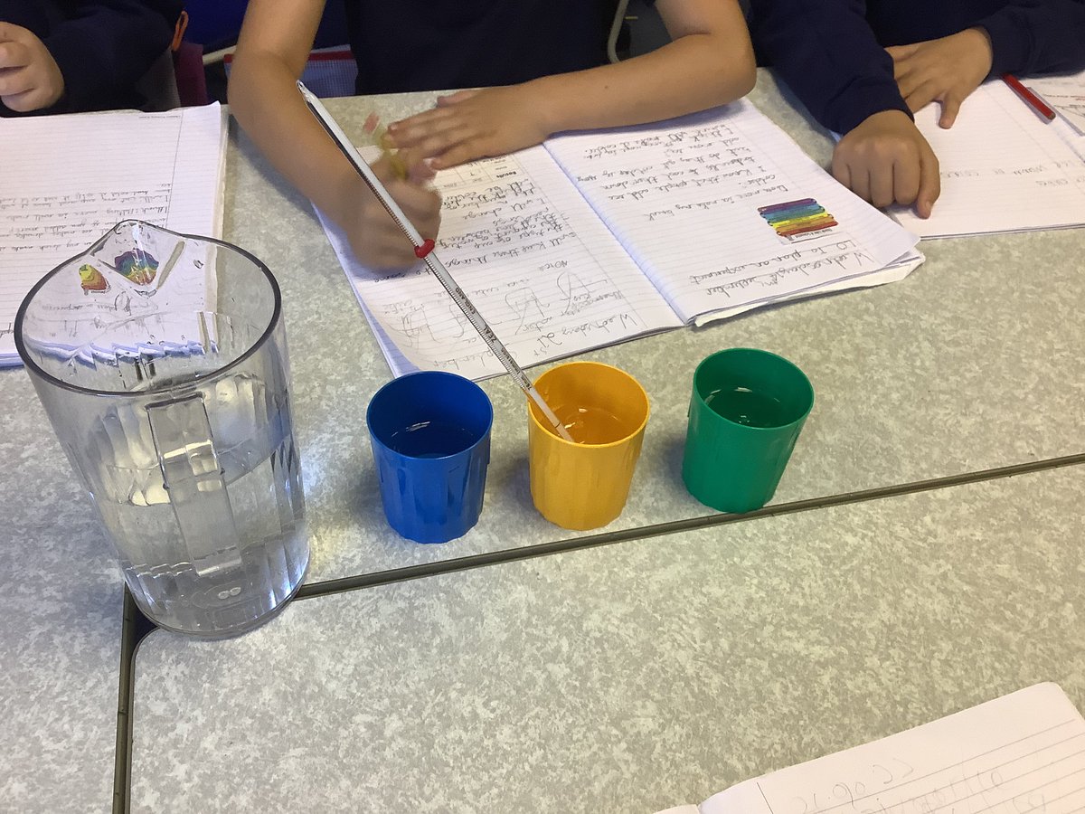 We are thinking like scientists to see if adding more ice to a drink makes it colder @ChilternSch
