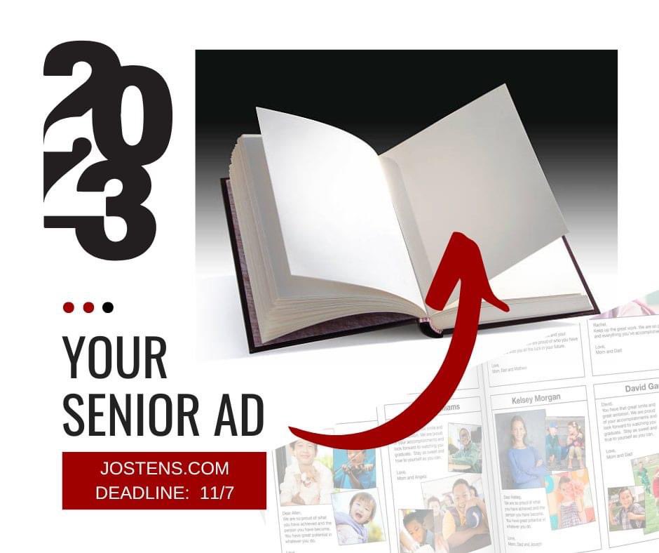 CzapkoHouse's tweet photo. REMINDER: Deadline for Senior Ads is November 7, 2022
.
"A yearbook ad is a loving tribute to your student, personalized with your own sentimental message and a cherished photo, or photo collage."
.
https://t.co/BjCzJafV6D https://t.co/QdoJx8kV5O