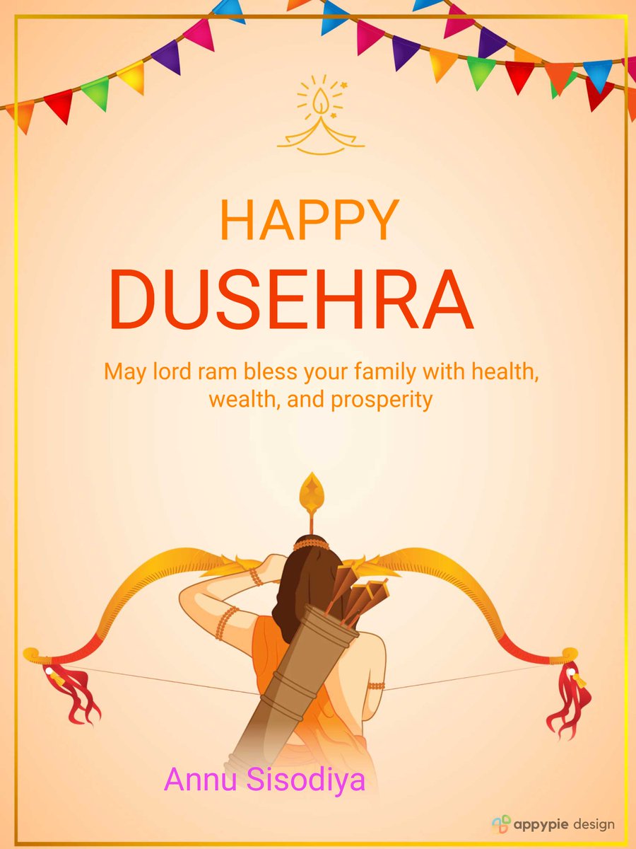 AnnuUP85's tweet photo. @AppyPieInc Here is perfect Poster for Dusherra Contest done โ
@AppyPieInc
#Paytm
#Poster
#AppypieDesign
#ContestAlert #Giveaway #nocoding
@AppyPieInc
Tag
@AKASHSi70981901 @Kinjal__01 @RajeshHegdeBlr @Harshpr01180227 @devanand_12 https://t.co/qtxle62KS4
