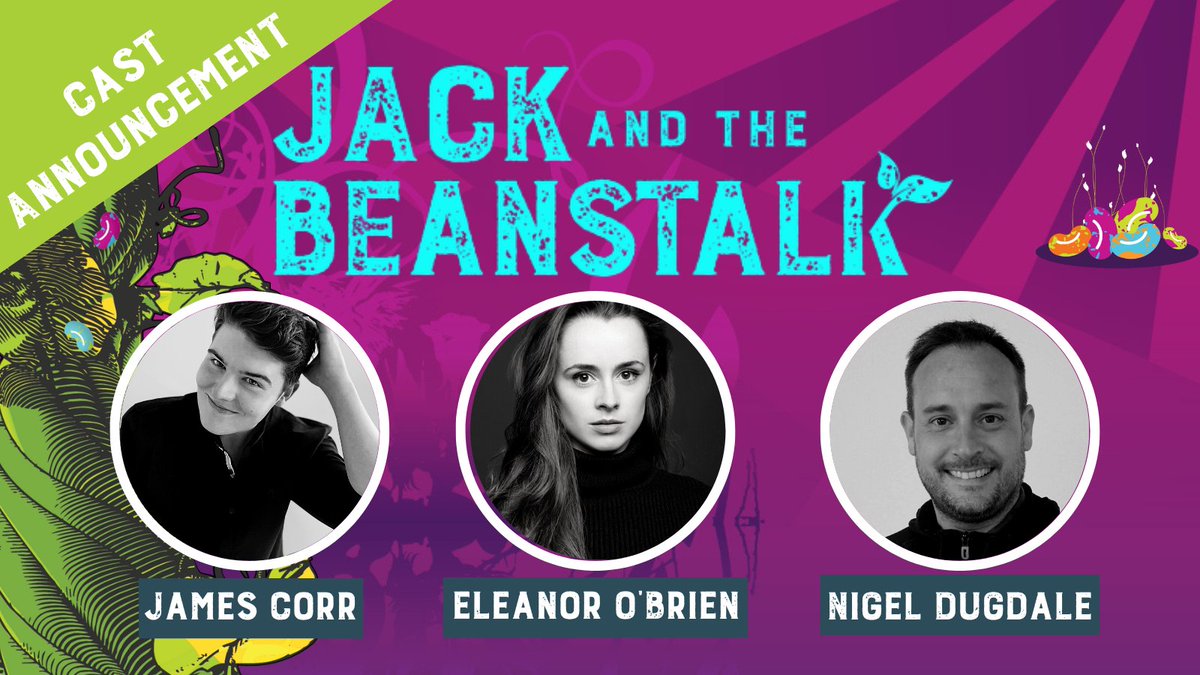 LimeTreeTheatre's tweet photo. ANNOUNCEMENT! 🫘

James Corr, Eleanor O’Brien &amp; Nigel Dugdale will be joining the madness as part of our Panto cast! They will join Jessica Bray &amp; Aidan Crowe. 

Register for our Open Call Ensemble Auditions: 
https://t.co/QjuMPnI7uS

#LimeTreePanto @JamesCorr98 @limerickcitybiz https://t.co/AouqxWSIz3