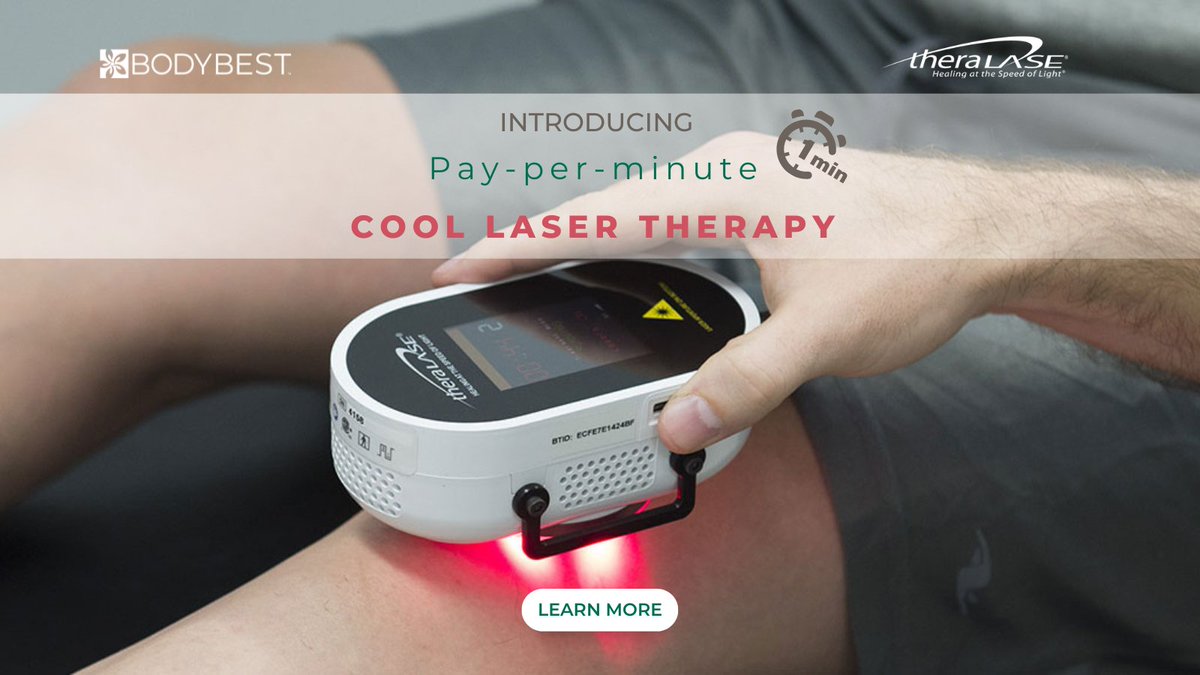 KYBodyBest's tweet photo. Theralase Cool Laser Therapy (CLT) is available on a pay per minute model! 

CLT helps to eliminate pain, reduce inflammation &amp; accelerate tissue healing. Learn more about this safe and non-invasive technology. https://t.co/Peg06ByMaQ

#theralase #CoolLaser #bodybestca https://t.co/YPxA1r1HtU