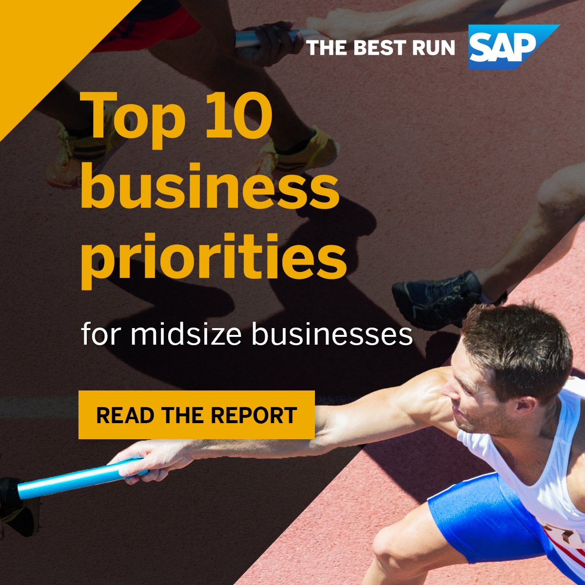 Morteza_Safai's tweet image. Your growing company can take advantage of its size by innovating quickly and adapting to shifting customer needs. Read more to learn the top 10 business priorities shared by midsize companies and tips on how to achieve them: imsap.co/6012MVrAs

#SAPMidsize
