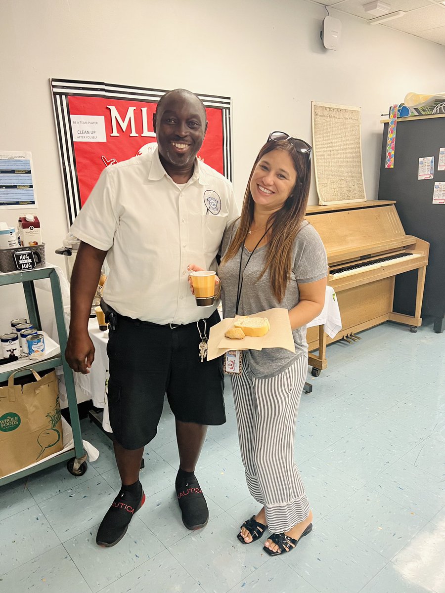 MiamiLakesK8's tweet photo. Our Social Committee treating our teachers and staff to early morning coffee and treats. THANK YOU. #mlk8 #camaradie @MDCPSNorth @MDCPS https://t.co/COOHbim33n