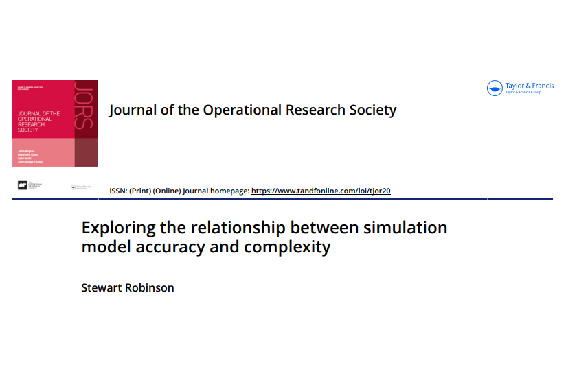 StewartRobinso1's tweet photo. New paper:
Exploring the relationship between simulation model accuracy and complexity
https://t.co/Nwgipdgeej https://t.co/XiFcfC2pux