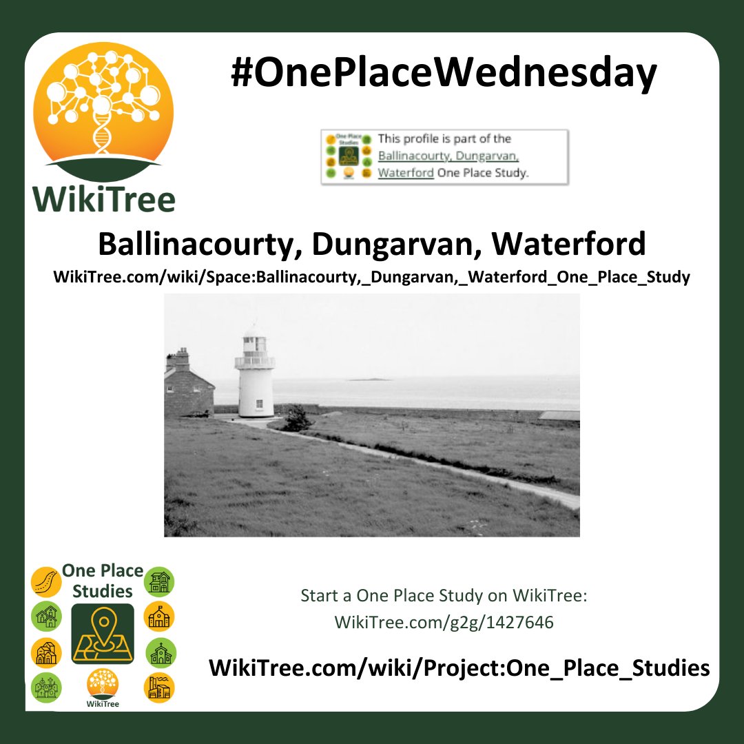 WikiTreers's tweet photo. #OnePlaceWednesday Ballinacourty, Dungarvan, Waterford Coordinator: Steph Meredith
https://t.co/YVAJODqNEE
#OnePlaceStudy #Genealogy #FamilyHistory #CollaborativeGenealogy #YearOfFamilyConnections
@oneplacestudies @1PSDirectory https://t.co/Vh13meoT54