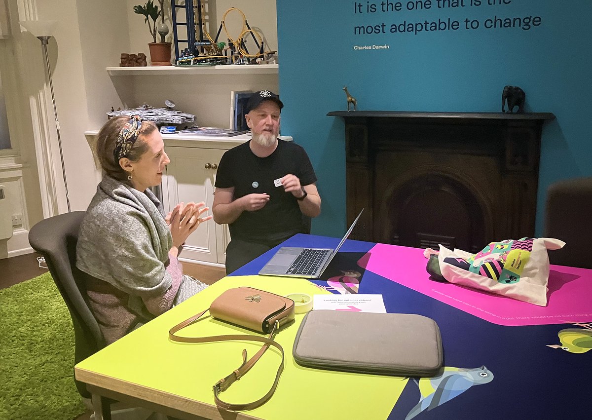 CodebarBrighton's tweet photo. It was great to be back at @gene_commerce this week — massive thanks to them for hosting us in their colourful office 🌈 and to everyone who came along! https://t.co/PwJEkyN6DL