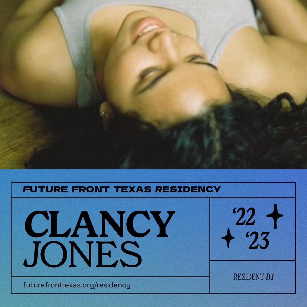 futurefrontTX's tweet image. 🌪 Today, we’re proud to announce this year’s creatives-in-residence:

Anahita Bradberry, Calder Kamin, Chantal Lesley, Clancy Jones, Darcie Book, Dreamchild, Ecco Música, Lavender Thug, Mikaela Rodriguez, Steph Granillo, Tanya Zal and Tumie Adeleye

futurefronttexas.org/residency