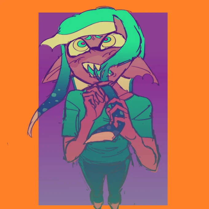team fun perspective practice #Splatoonfanart 