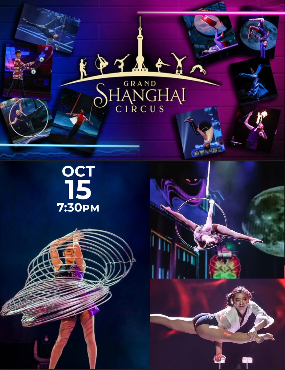 Come see the mystifying acrobatics of The Grand Shanghai Circus on October 15th. Tickets at BrightonPerformingArts.com