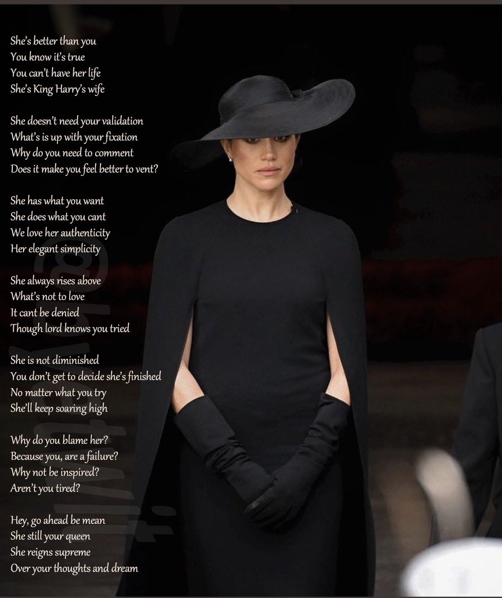 SlimWithWanda's tweet photo. @LynnPerchard #PrincessMeghan    #QueenMeghan https://t.co/uf5HXeq7ie