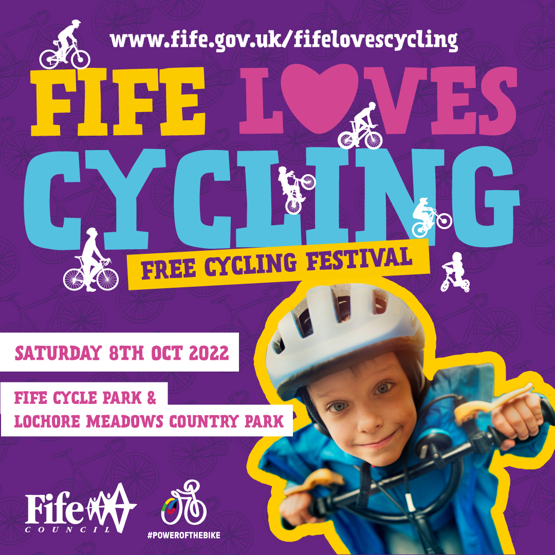 A FREE festival in the heart of Fife to awaken the inner cyclist in you! fife.gov.uk/cyclingfestival #FifeLovesCycling