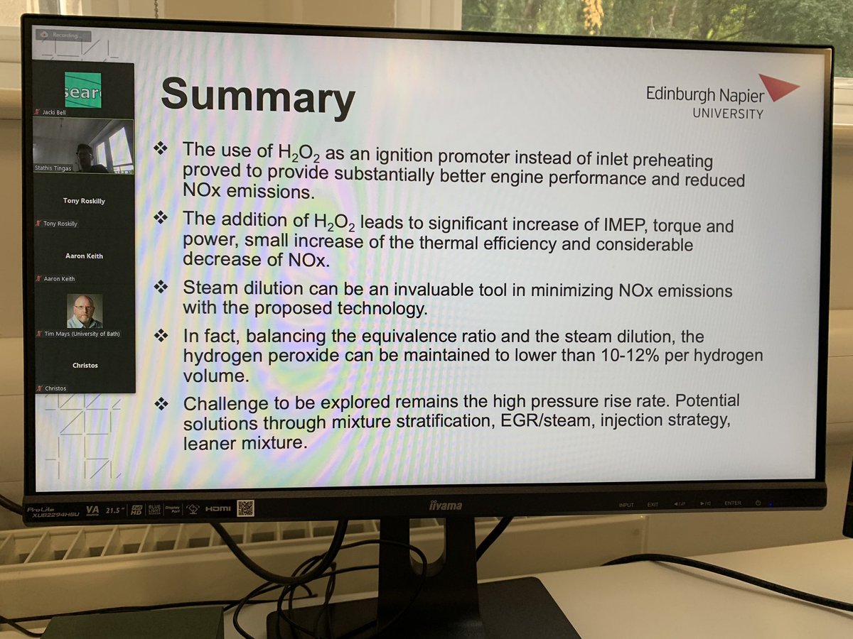DEI_durham's tweet photo. What a range of presentations to complete our second day of Conference on Hydrogen Fuelled Transportation. Big thanks to #ProfTimMays #AaronKeith #DrStathisTingas #DrSumitroy for their time and expertise. #hydrogentransport #decarbonisation #netzeroresearch https://t.co/tESc5DHWXY