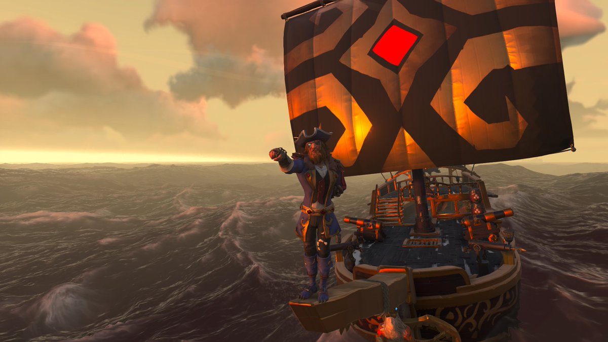 Zannek2's tweet photo. Hey @RareLtd, guess where I’m off to! @SeaOfThieves I’m going on an adventure to the Shores of Gold, the best place in the game! #StyleOfThieves https://t.co/Mp1euzTFdT