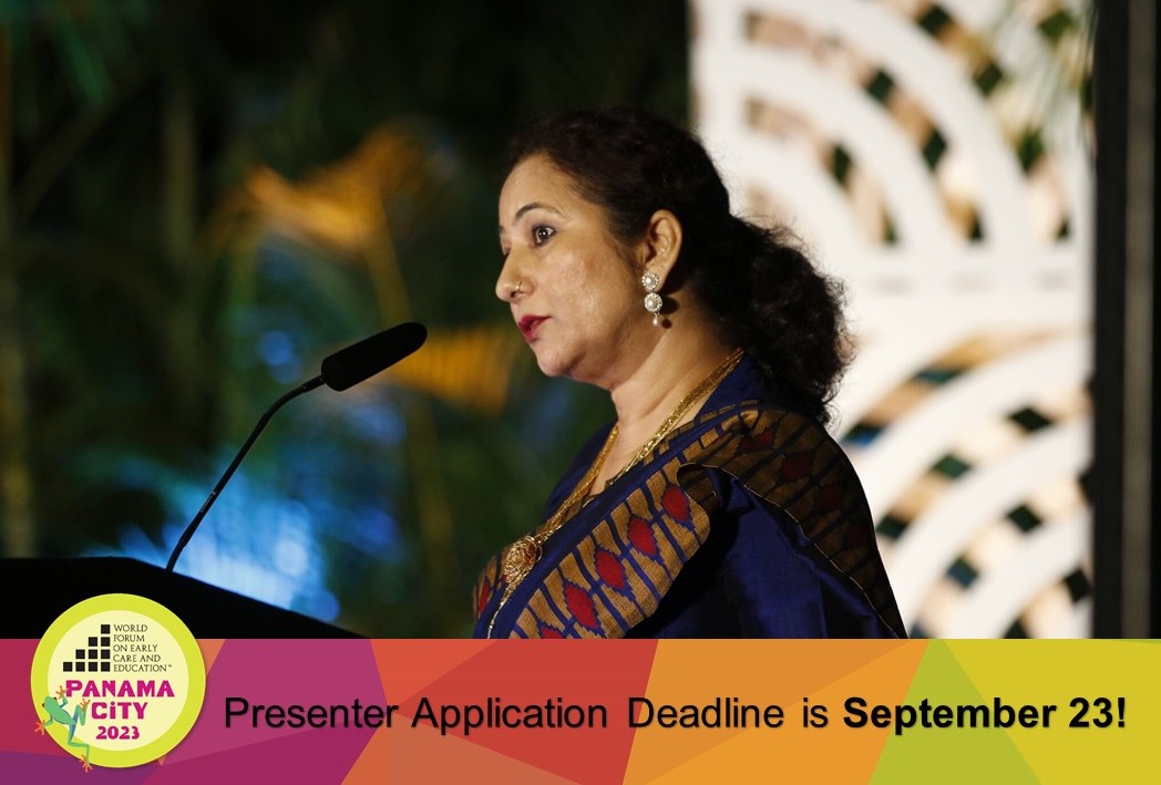 📢𝟯 𝗗𝗔𝗬𝗦 remaining to submit your presentation proposal for the 2023 World Forum on Early Care and Education in Panama City, Panama. Opportunities to present 𝘃𝗶𝗿𝘁𝘂𝗮𝗹𝗹𝘆 or 𝗶𝗻-𝗽𝗲𝗿𝘀𝗼𝗻 available. 🔗 𝗔𝗣𝗣𝗟𝗬 𝗧𝗢𝗗𝗔𝗬: worldforumfoundation.org/panama-city-pr…