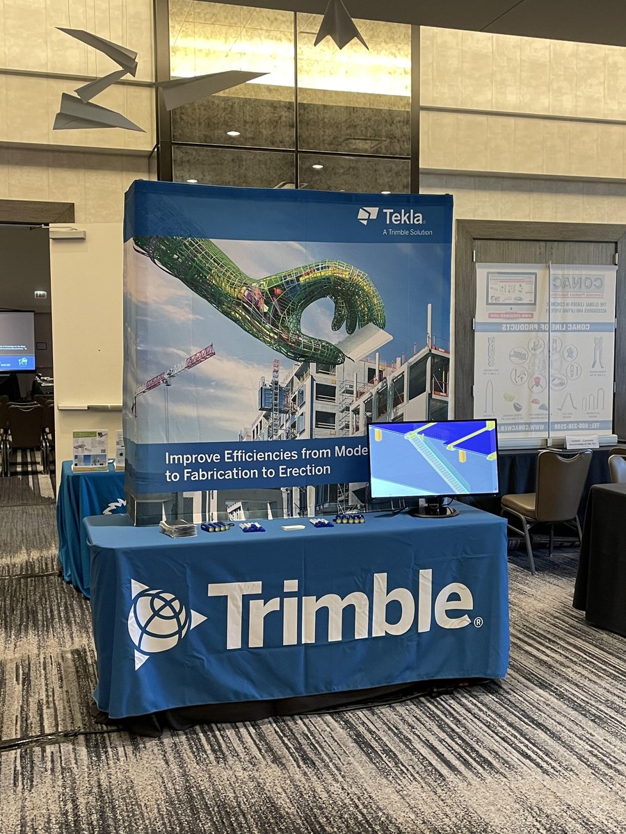 Tekla's tweet photo. We're here at the PCI Committee Days, put on by the Precast/Prestressed Concrete Institute, ready to answer your questions and discuss the benefits of Tekla software!

#differentbutbetter #construction #pci #pcicommitteedays https://t.co/SdYSR7vANe