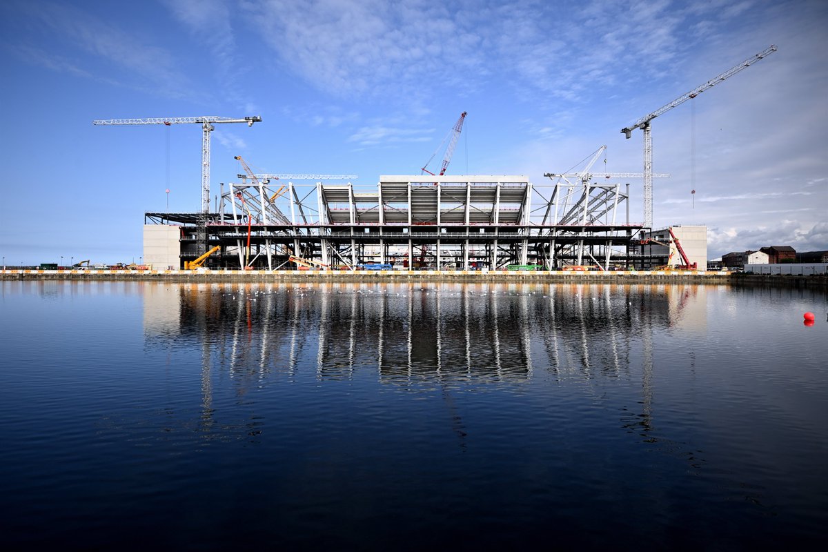 EvertonStadium's tweet image. South stand on the up! 🚧