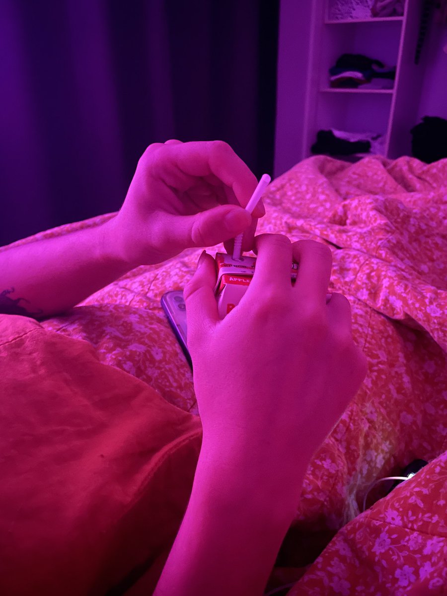 ordonfarm's tweet photo. my partner getting a juice box ready for me for my post s3x low blood sugar:

“this is like i’m lighting your cigarette after sex”

He just gets me https://t.co/QCYS4VF3JY