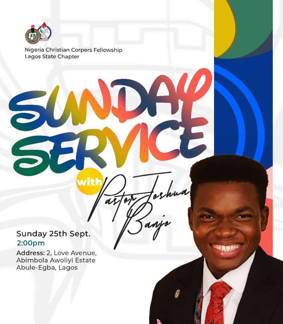 NCCFLAGOS's tweet image. This coming Sunday at NCCF Lagos Family House. 

We’ll be so glad to receive our very own pastor @thejoshuabanjo in our midst.
Come prepared, come expectant