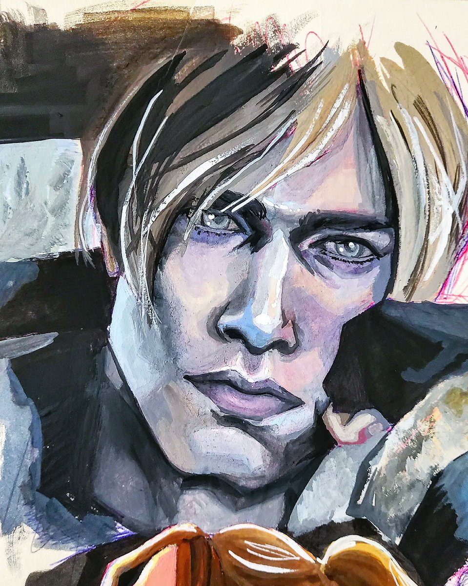 Gouache Warm up 2: Leon 🌞💖
#sketchbook #sketchbookshenanigans #gouache #gouacheportrait #gouachepainting #holbeingouache #winsorandnewtongouache #leonkennedy #leonskennedy #residentevil4 #residentevil4remake #re4 #re4remake #rebhfun #traditionalart #blazingsazadraws