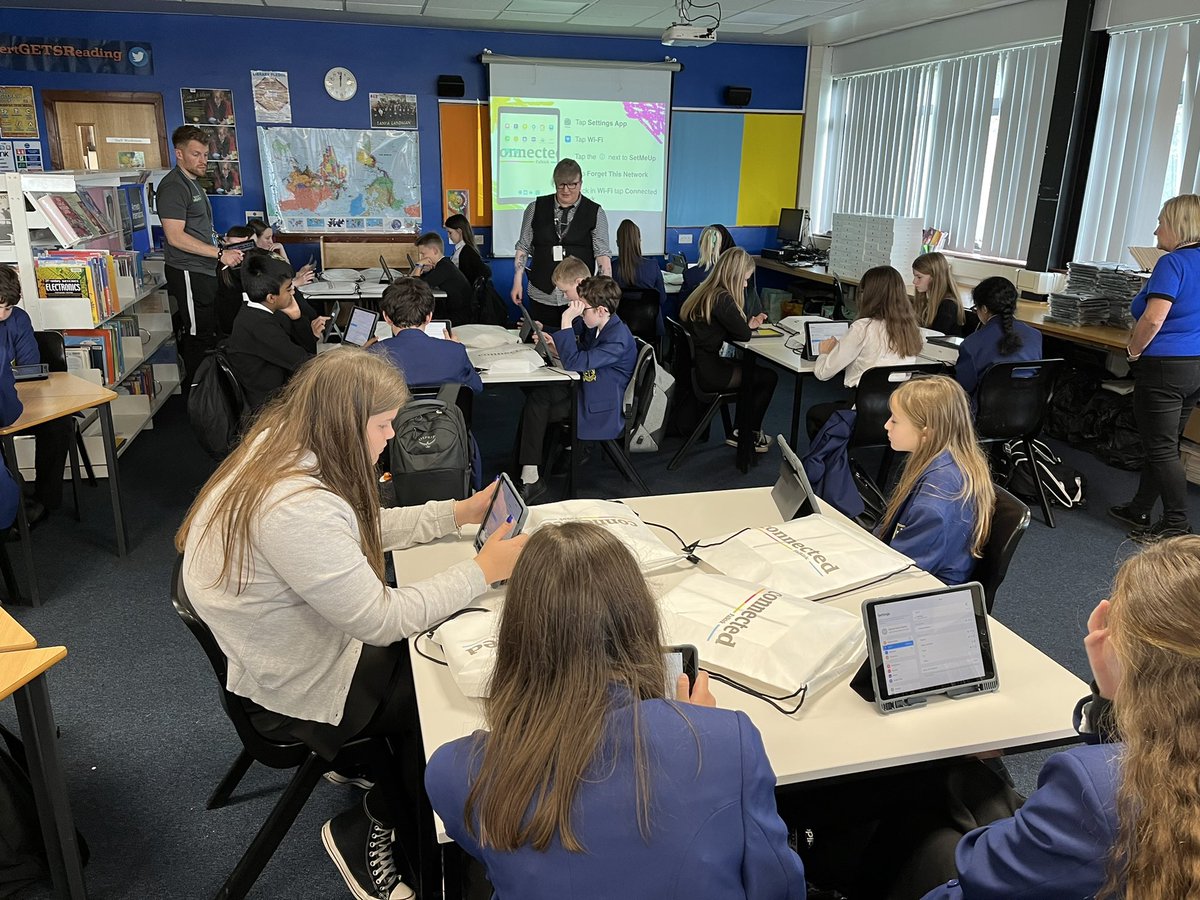 Well done to our <a href="/S1LHSYT/">S1 LHS YT</a> pupils who received their Connected Falkirk iPads today and thank you to the <a href="/S6LHSYT/">S6LHSYT</a> captains who helped out during our workshops. By lunchtime tomorrow every pupil will have their device 😁📱<a href="/LarbertHigh/">Larbert High School</a>