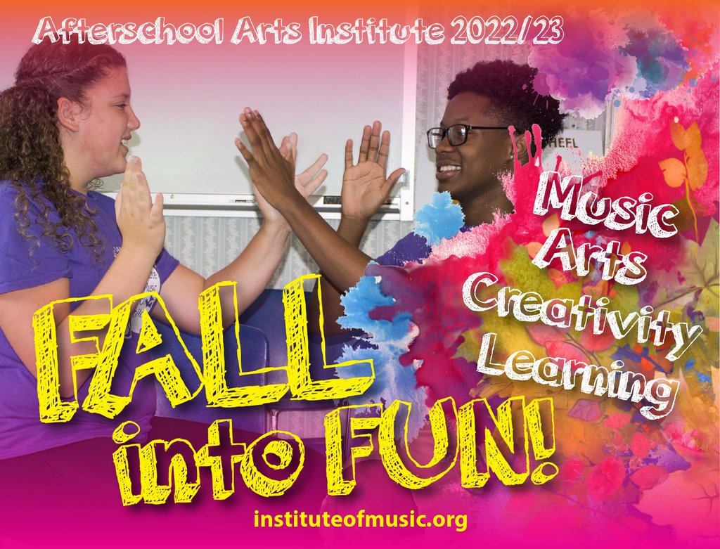 TEEN ARTS NIGHT IS BACK! Teen talk time, arts lessons AND dinner on Thursdays for teens as part of the Afterschool Arts Institute. Learn more and add this special opportunity to your registration! instituteofmusic.org/classes-and-le… #APlaceToGrow #TeenActivity #Afterschool #FallFun