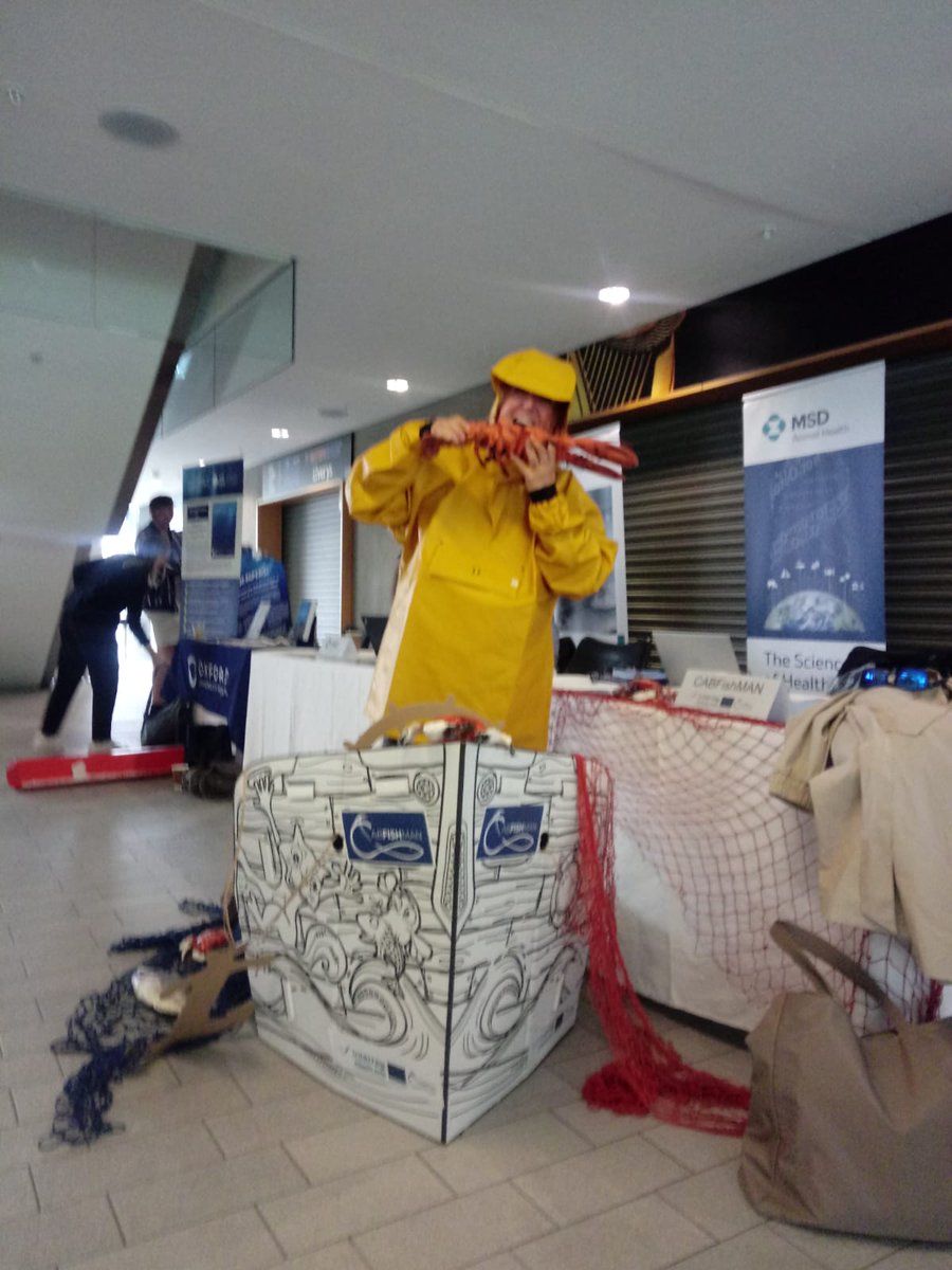 Marina Santurnun @msanturtun from <a href="/azti_brta/">AZTI</a> also visited our boat! There have been some great and #sustainable catches at the #ICESASC22 Aviva Stadium lobby today - would you dare to try?