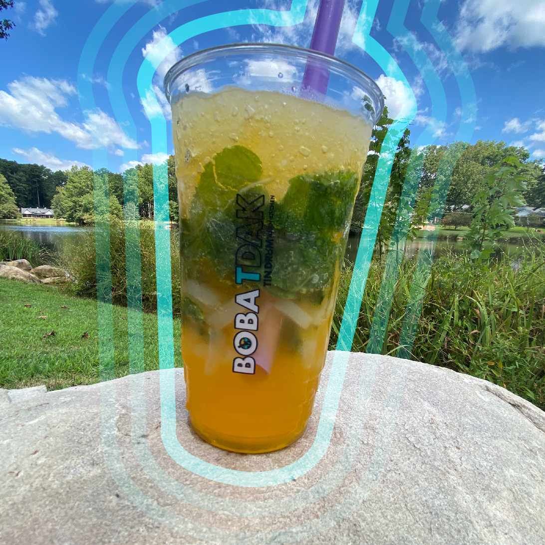 Mother Nature loves boba 🌳🧋​

*Mango Green Tea w/ Rainbow Jellies &amp; Fresh Mint*​

**This is the LAST MONTH OF DRUNKEN NOODLES**​

#atlfoodie #asianfusion #eatatlanta #atlantafood #atlantaeats #boba #goodfood #asiankitchen #lunch #dinner #pooler #tdak