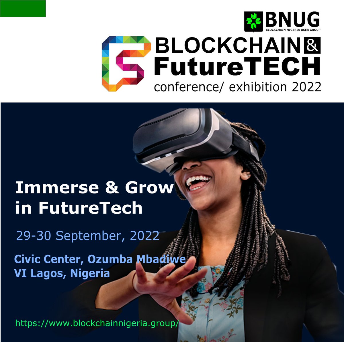 Blocverse_'s tweet photo. Are you in Lagos,Nigeria?
Are you into Tech?
Grab your Tickets because here's a cool web3 event for you!
Mint event Ticket here: https://t.co/eNEIr9hbMz
----
#Web3 #blockchain #Metaverse https://t.co/UeQEEgqEI5