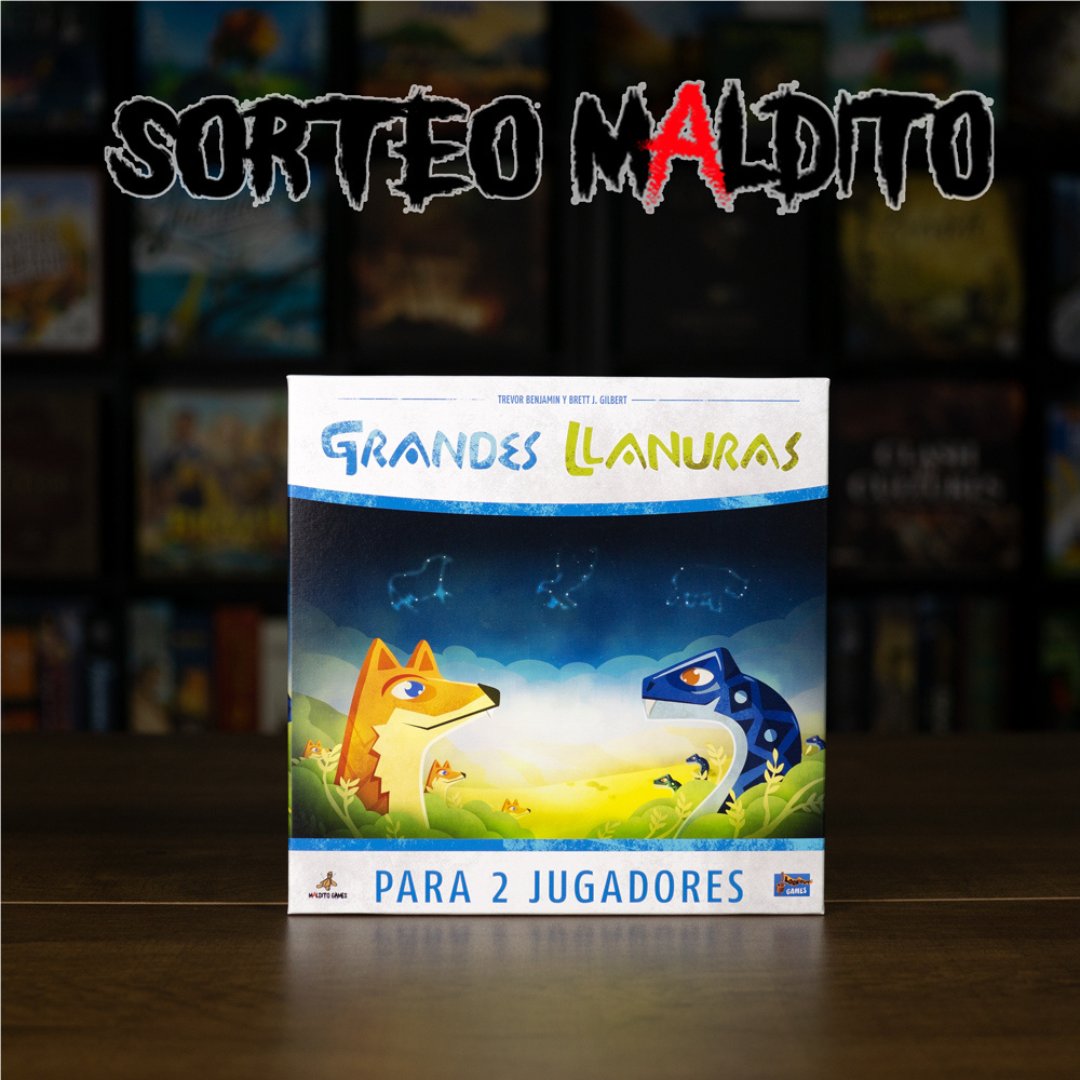 MalditoGamesES's tweet image. 🔴SORTEO🔴

Con motivo del lanzamiento de Grandes Llanuras os proponemos un nuevo #sorteomaldito !!🎉🎉
Para participar debéis:
🔺Sigue la cuenta @MalditoGamesES 
🔺Retwittear
🔺Menciona la persona con la que jugarías
El ganador/a se anunciará el 27/09/22 ¡Mucha suerte!