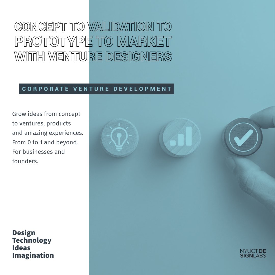 NYUCTDesignLabs's tweet photo. Co-building with venture designers who are themselves entrepreneurs helps. It has advantages of agile venture development and infusing business with creativity.
#venture #venturedesign #venturecapital #business #design #product #innovation #nyuct https://t.co/DU27u2iopI