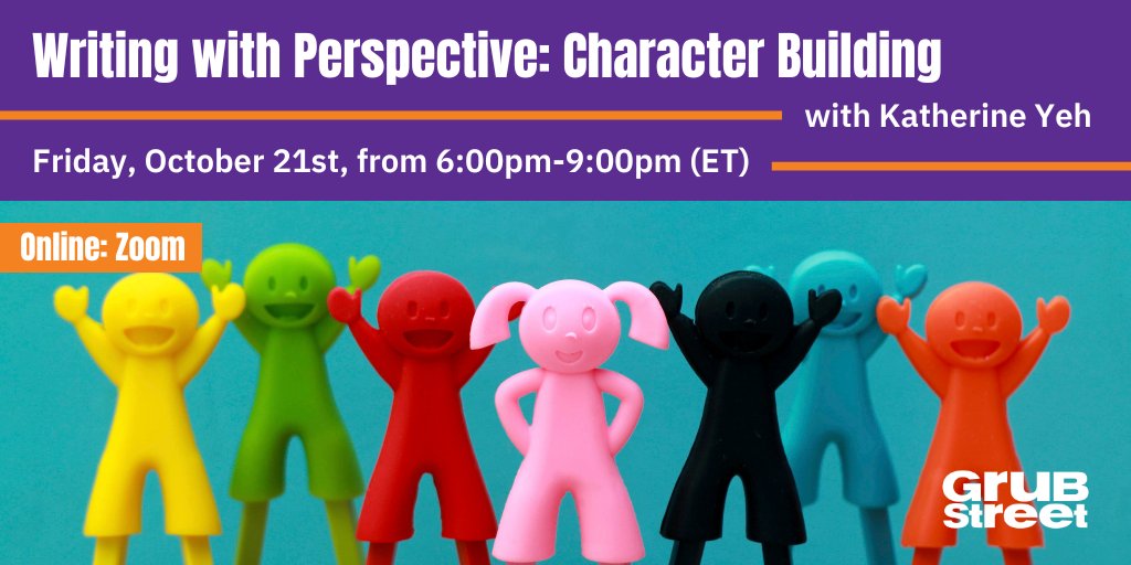kathissimo's tweet photo. Some upcoming classes that I'm teaching @GrubWriters. There's still time to sign up! And if you missed character building last time, I'm teaching it again, with some new exercises this time around! https://t.co/oyQzpDM4Ol