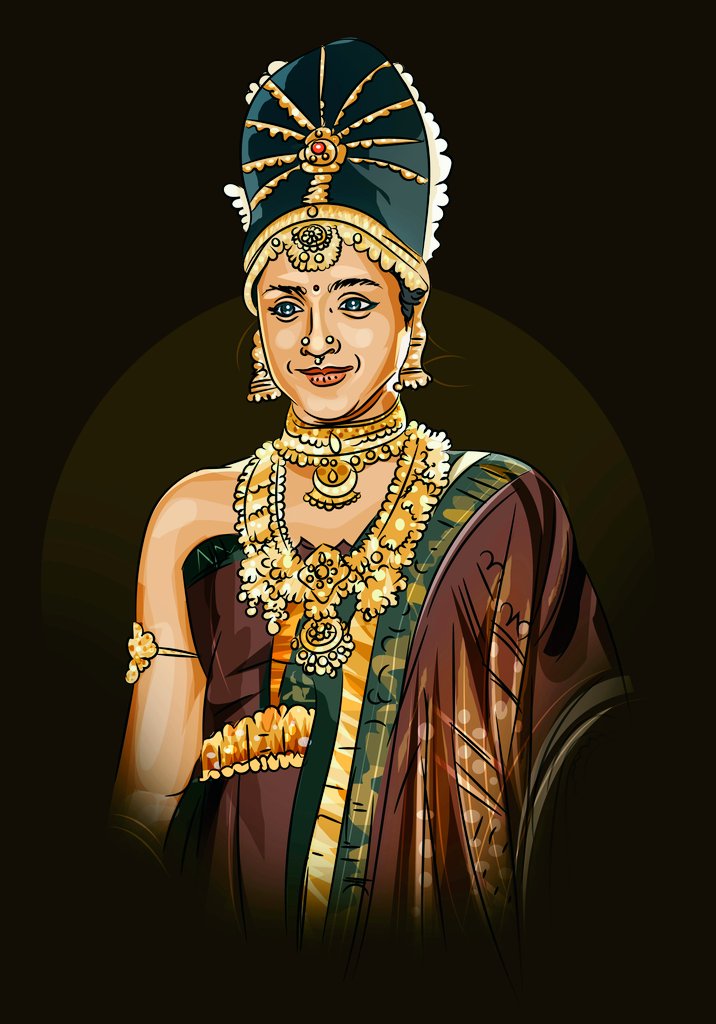 vargisNFT's tweet photo. @actor_jayamravi @trishtrashers @chiyaan @Karthi_Offl Kundavai - My illustration https://t.co/ALGsvpXhZW